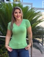 Blusa Básica Manga Curta - Ela Linda