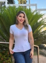 Blusa Básica Manga Curta - Ela Linda - Imagem 2