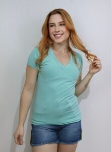 Blusa Básica Manga Curta - Ela Linda - Imagem 5