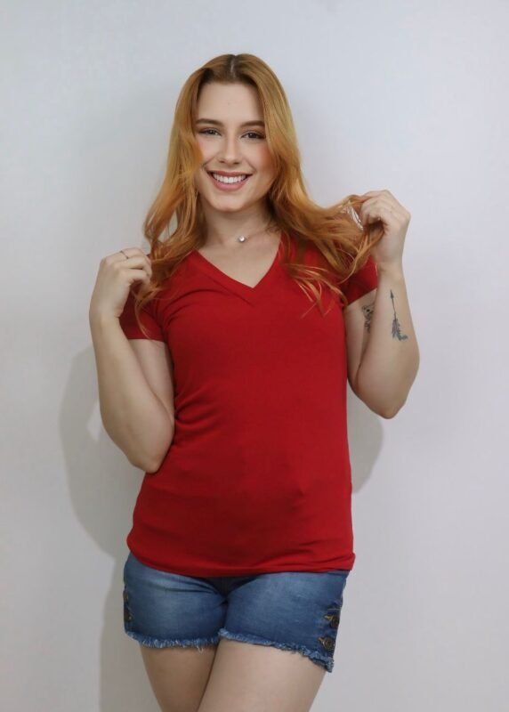Blusa Básica  Manga Curta - Ela Linda - Imagem 12