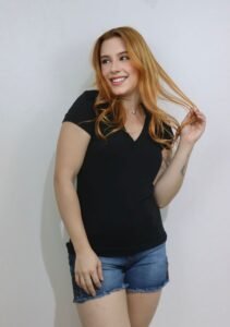 Blusa Básica Manga Curta - Ela Linda - Imagem 10