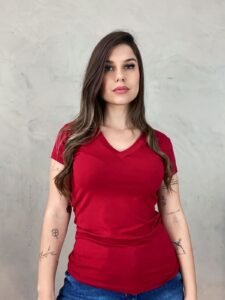 Blusa Básica Manga Curta - Ela Linda