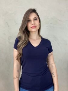 Blusa Básica Manga Curta - Ela Linda - Imagem 2