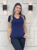 Blusa Básica Manga Curta - Ela Linda - Imagem 18