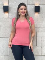 Blusa Básica Manga Curta - Ela Linda - Imagem 12