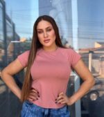 Blusa Feminina de Manga Raglan Poliamida Light - Imagem 4