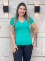 Blusa Básica Manga Curta - Ela Linda - Imagem 11