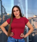 Blusa Feminina de Manga Raglan Poliamida Light - Imagem 3