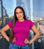 Blusa Feminina de Manga Raglan Poliamida Light